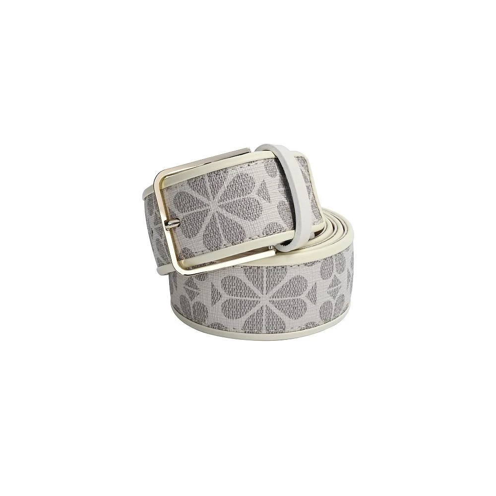 商品Kate Spade|Women's 40mm Logo Coated Canvas Belt,价格¥661,第1张图片