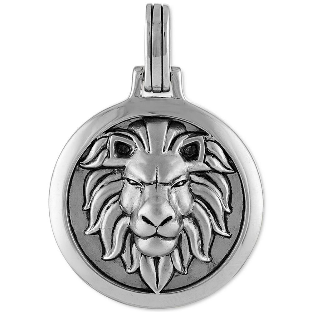 商品Esquire Men's Jewelry|Lion Amulet Pendant in Sterling Silver, Created for Macy's,价格¥1718,第1张图片