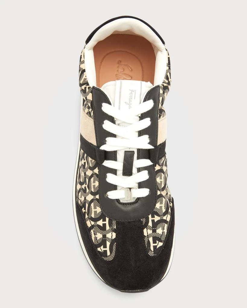 Unisex Iulio Gancini-Printed Textile Low-Top Sneakers 商品