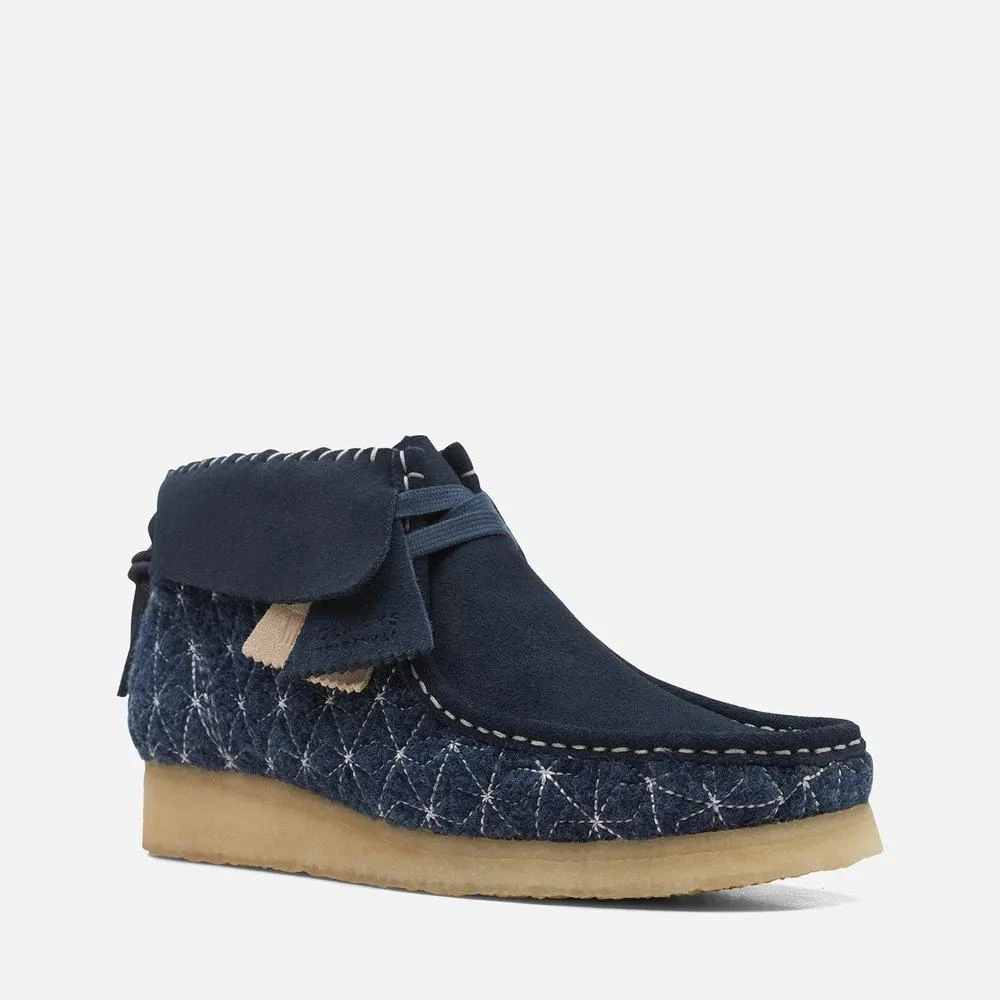 商品Clarks|Clarks Originals Wallabee Sashiko and Suede Boots,价格¥914,第2张图片详细描述