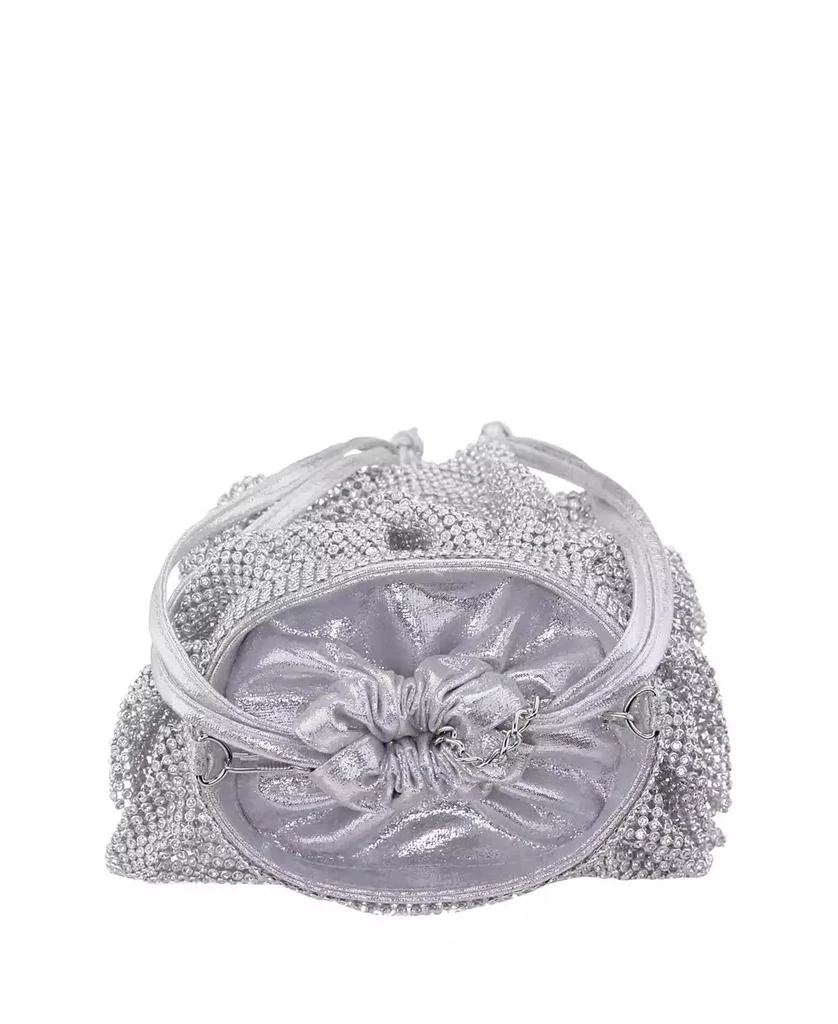 商品Nina|4 Tired Crystal Mesh Pouch Bag,价格¥436,第5张图片详细描述