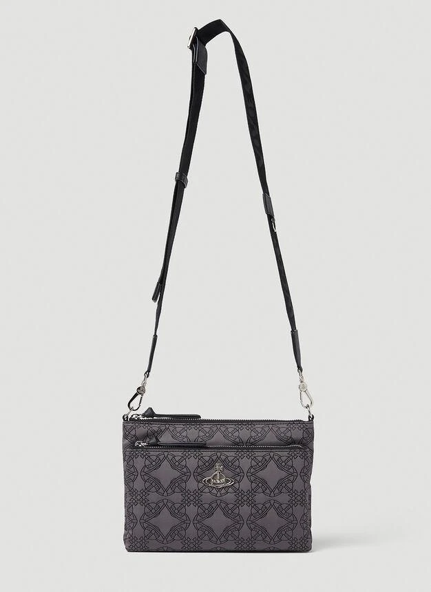 商品Vivienne Westwood|Penny Double Pouch Crossbody Bag in Grey,价格¥1971,第1张图片