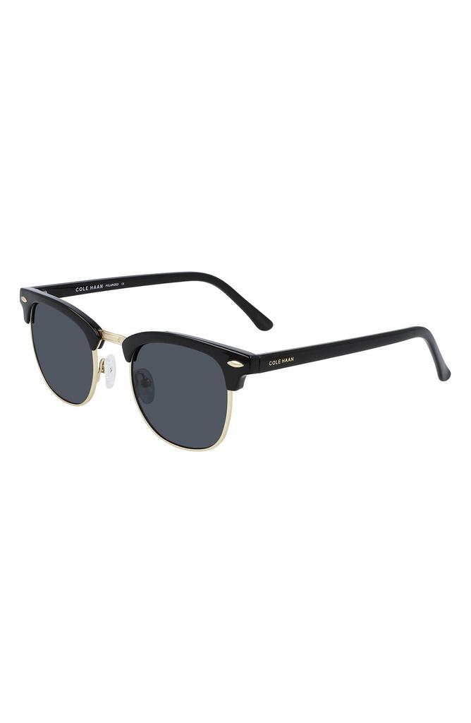 Shop 49mm Polarized Tapered Round Sunglasses on Sale at  display picture 1