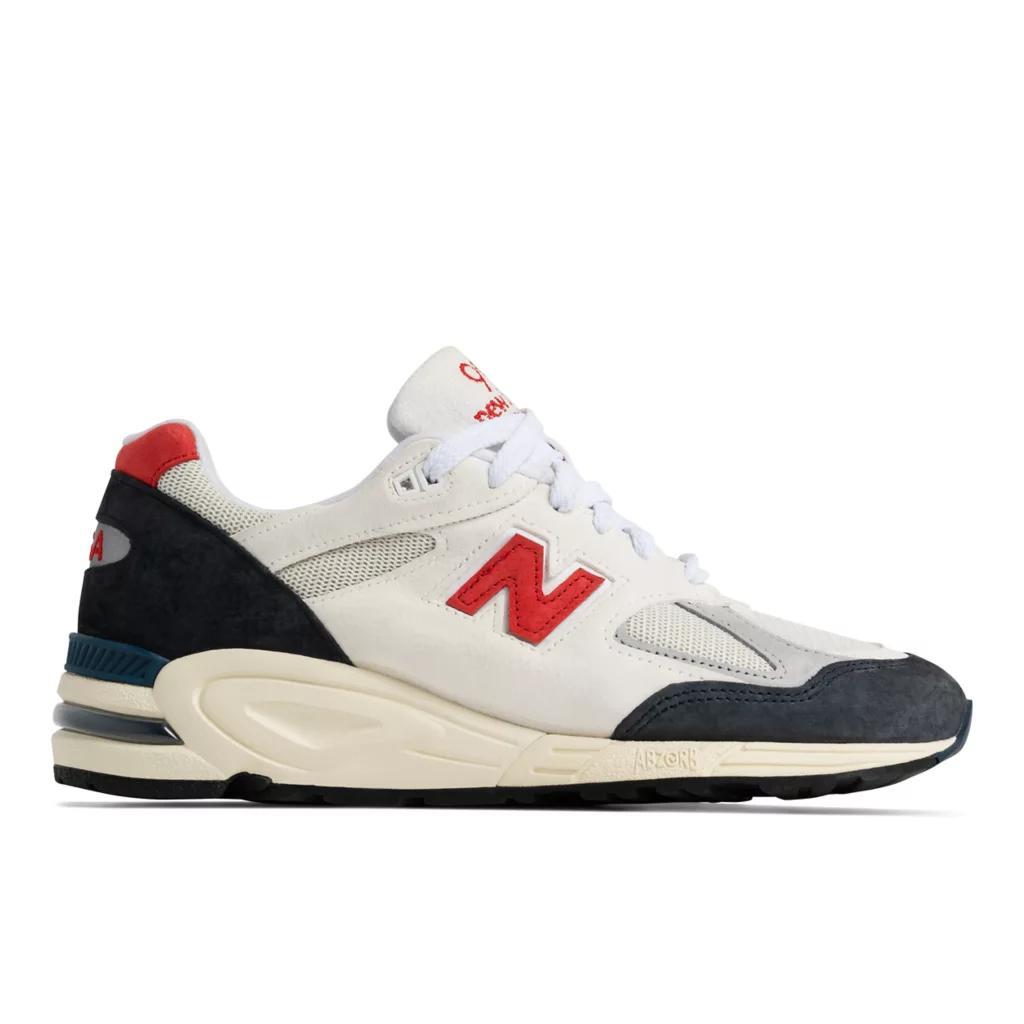 商品New Balance|男款 Teddy Santis联名 新百伦 990v2 美产休闲鞋 米白灰,价格¥1437,第1张图片