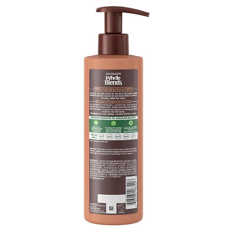 商品Garnier Whole Blends|Sulfate Free Remedy Coconut Oil Conditioner for Frizzy Hair,价格¥72,第2张图片详细描述