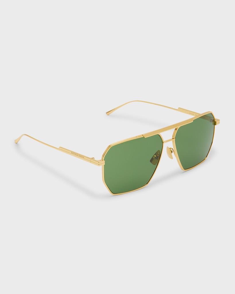 商品Bottega Veneta|Metal Aviator Sunglasses,价格¥3083,第1张图片