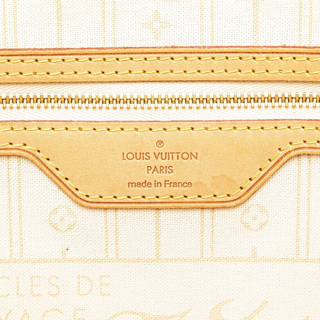 Louis Vuitton White Damier Azur Neverfull MM Bag 商品