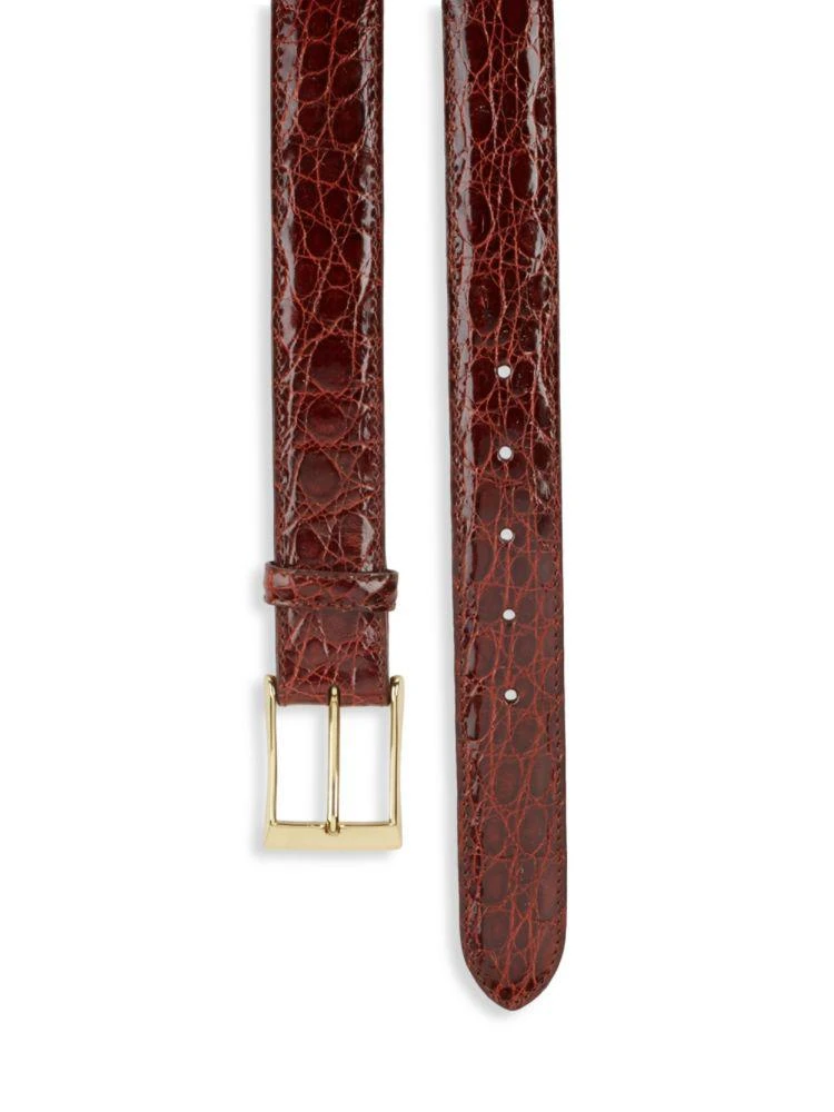 商品Saks Fifth Avenue|Boxed Crocodile Leather Belt,价格¥1037,第2张图片详细描述