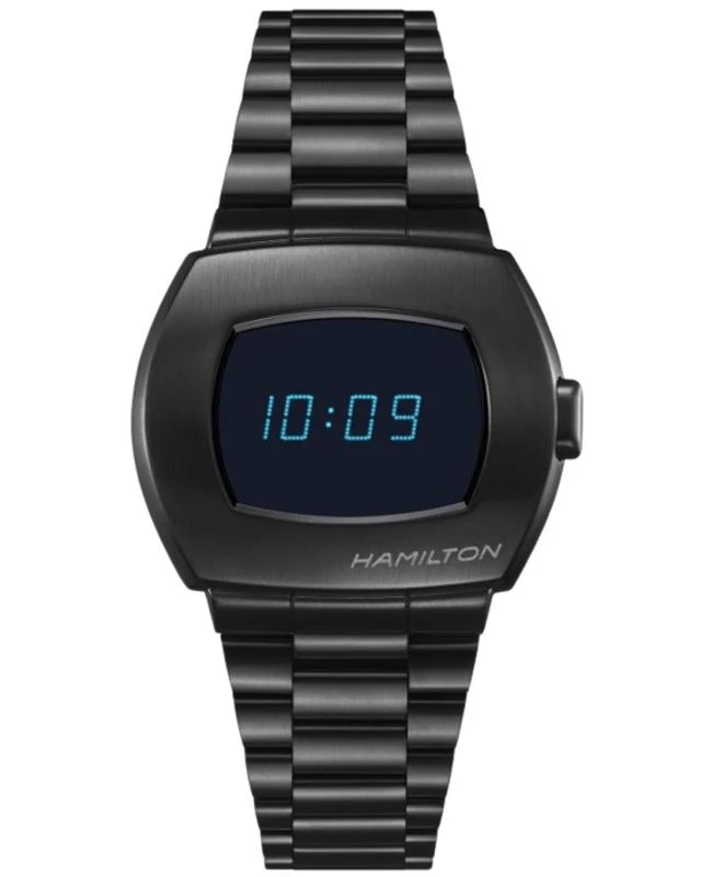 商品Hamilton|Hamilton PSR Digital Quartz Black Steel Men's Watch H52404131,价格¥7241,第1张图片