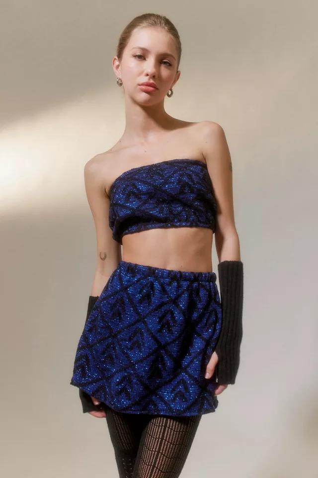 Urban Renewal Parties Remade Sparkly Tube Top & Skirt Set商品第1张图片规格展示