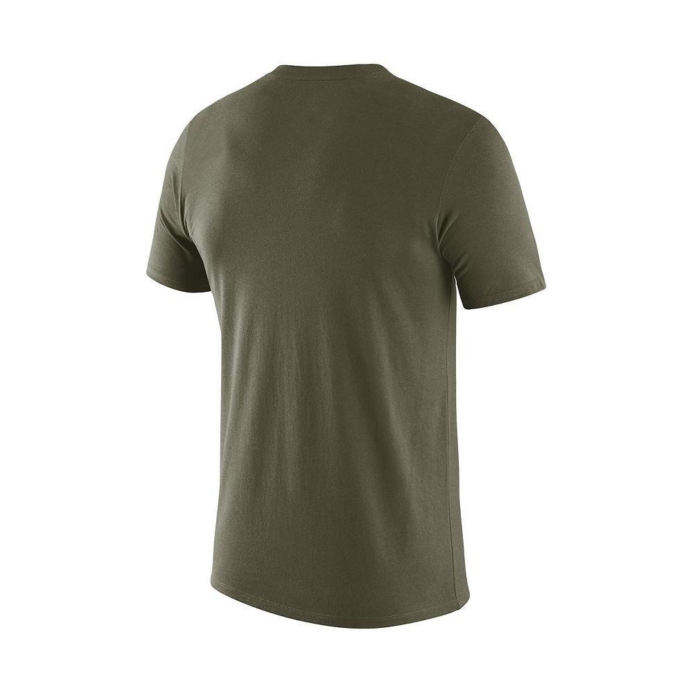 商品NIKE|Men's Olive North Carolina Tar Heels Tonal Logo Legend Performance T-shirt,价格¥179,第4张图片详细描述