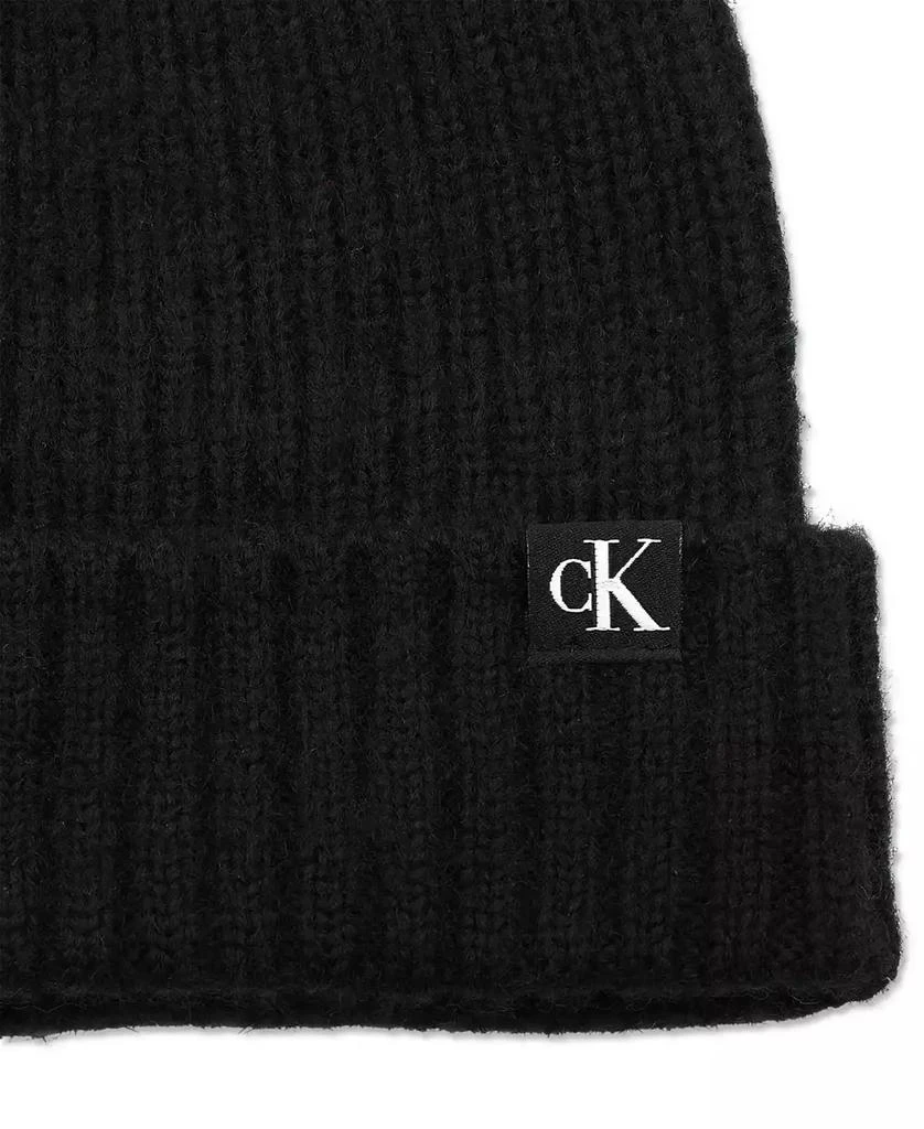 商品Calvin Klein|Men's Luxe Ribbed Cuff Hat,价格¥180,第4张图片详细描述