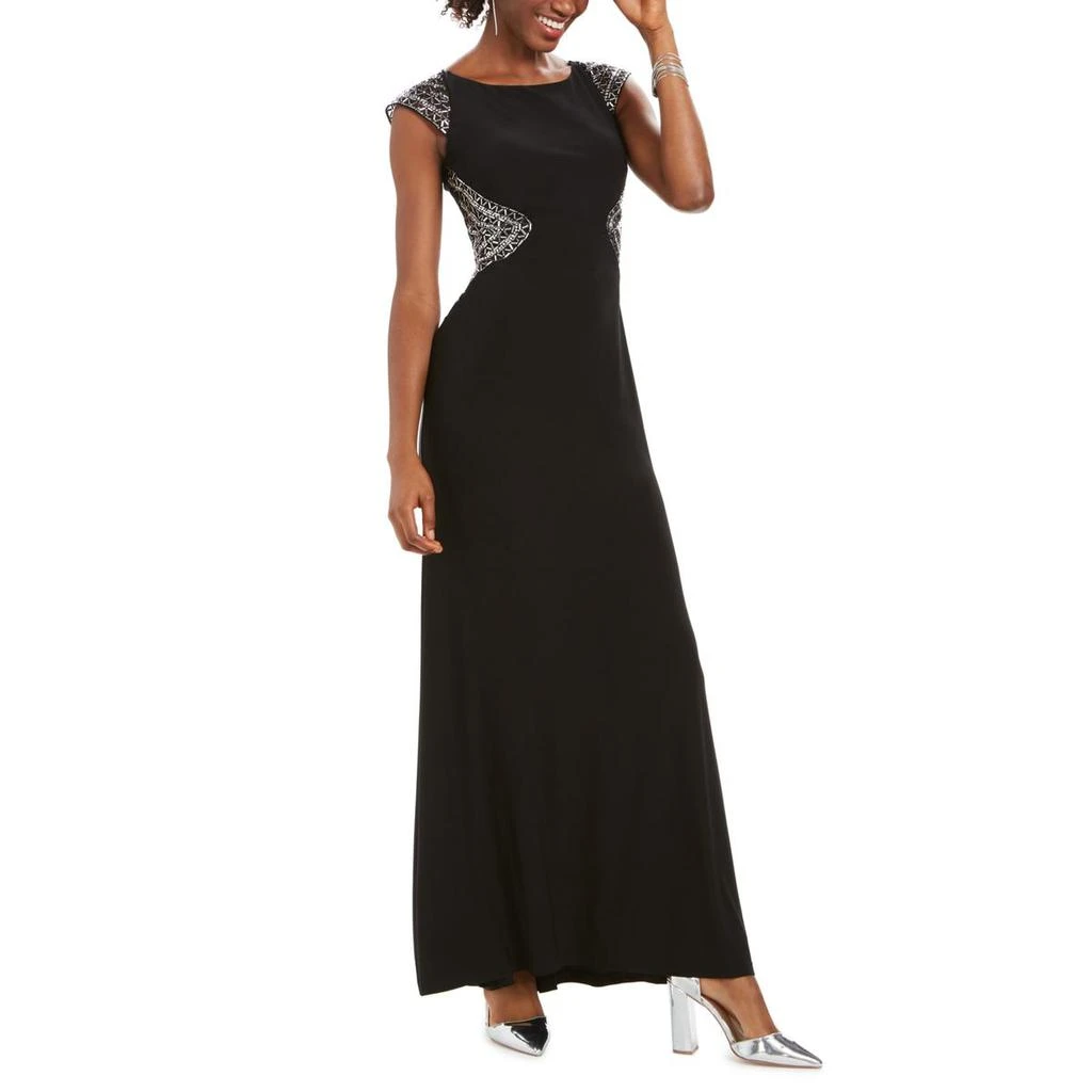 商品Vince Camuto|Vince Camuto Womens Beaded Embellished Evening Dress,价格¥554,第1张图片