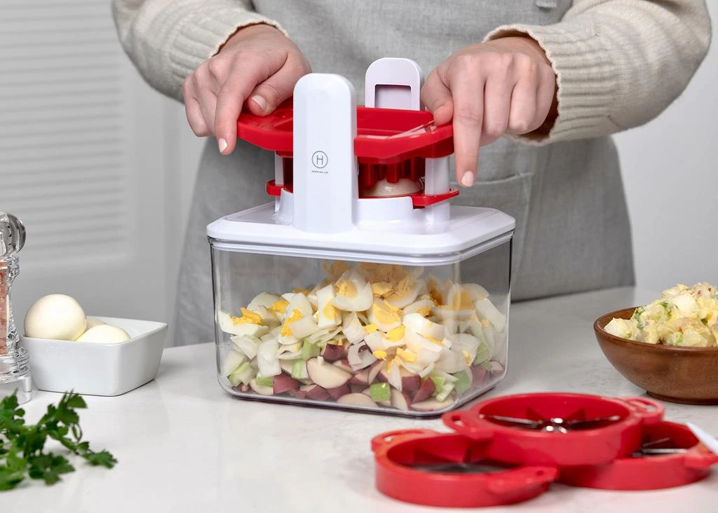 商品Henning Lee|4-in-1 Fresh Prep Fruit and Veggie Slicer, Green,价格¥234,第4张图片详细描述