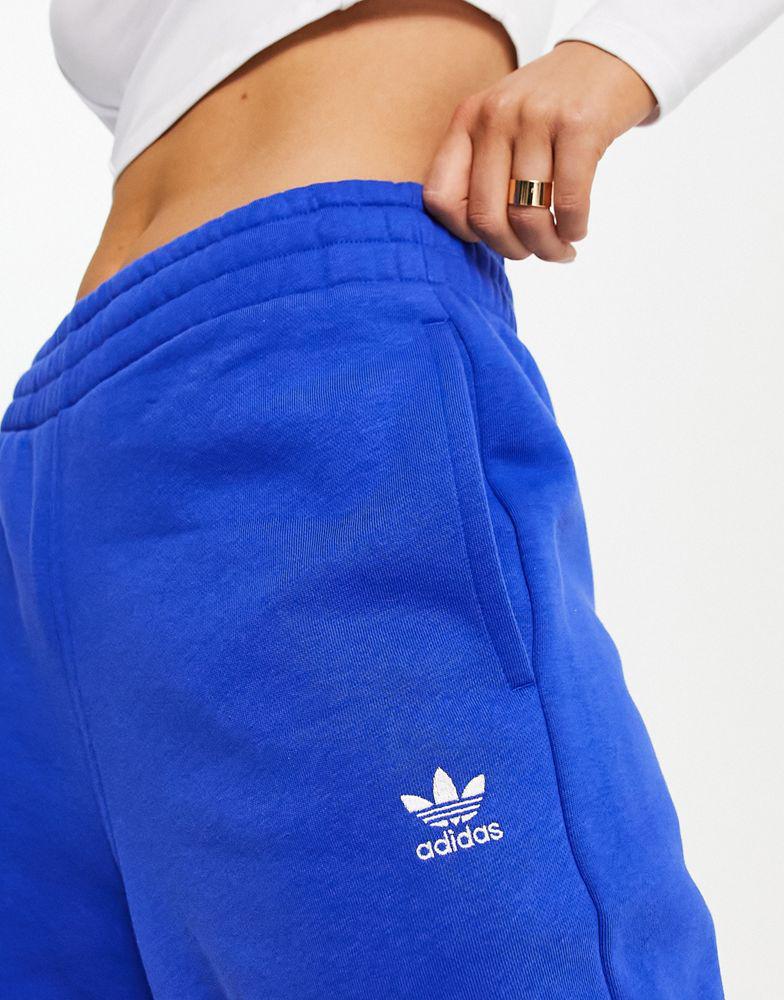 adidas Originals trefoil essentials joggers in blue商品第2张图片规格展示