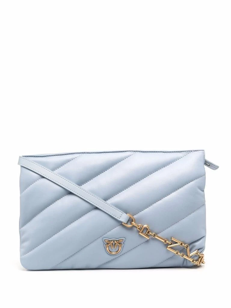 商品PINKO|Pinko Womens Light Blue Leather Shoulder Bag,价格¥3527,第1张图片