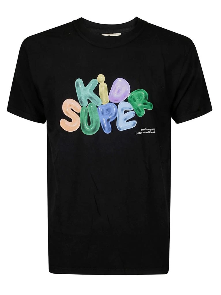 商品Kidsuper|Kidsuper Bubble Logo Printed Crewneck T-Shirt,价格¥242,第1张图片