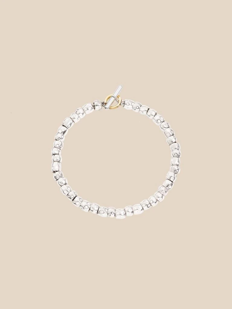 商品Dodo|Granelli bracelet in silver and rose gold and yellow gold ring,价格¥5379,第1张图片