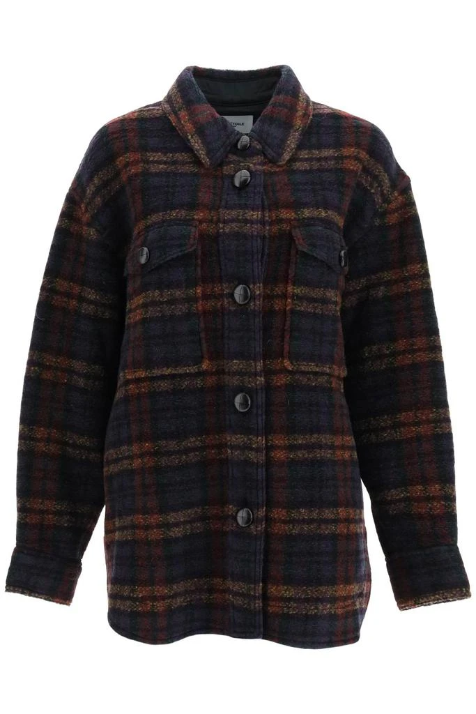 商品Isabel Marant Étoile|Isabel marant etoile 'harveli'  wool blend checkered coat,价格¥2814,第1张图片