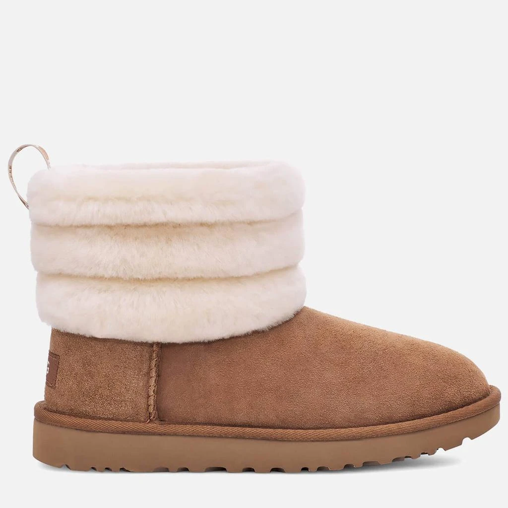 商品UGG|UGG WOMEN'S FLUFF MINI QUILTED SHEEPSKIN BOOTS - CHESTNUT,价格¥863,第1张图片