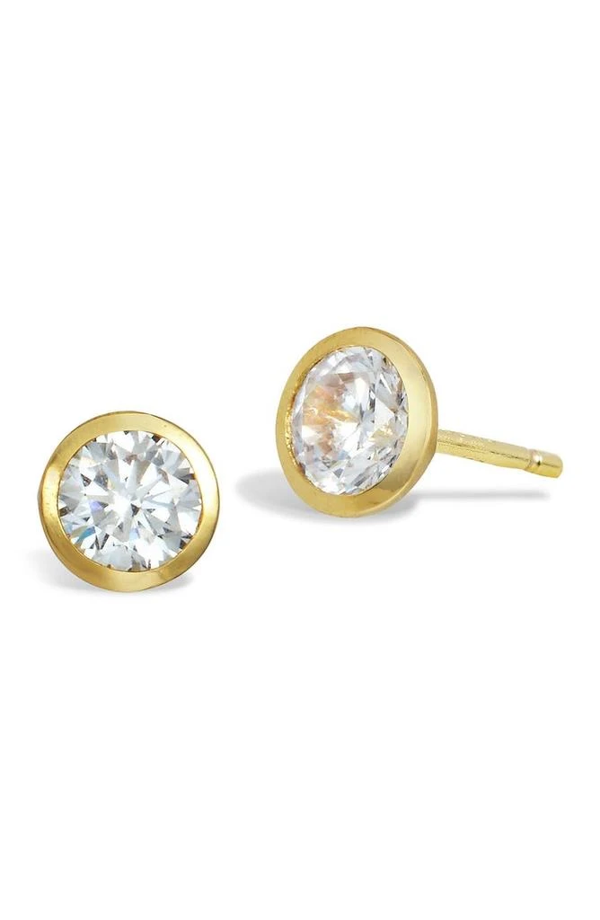商品Savvy Cie Jewels|Tycoon Cut Cubic Zirconia Stud Earrings,价格¥201,第1张图片