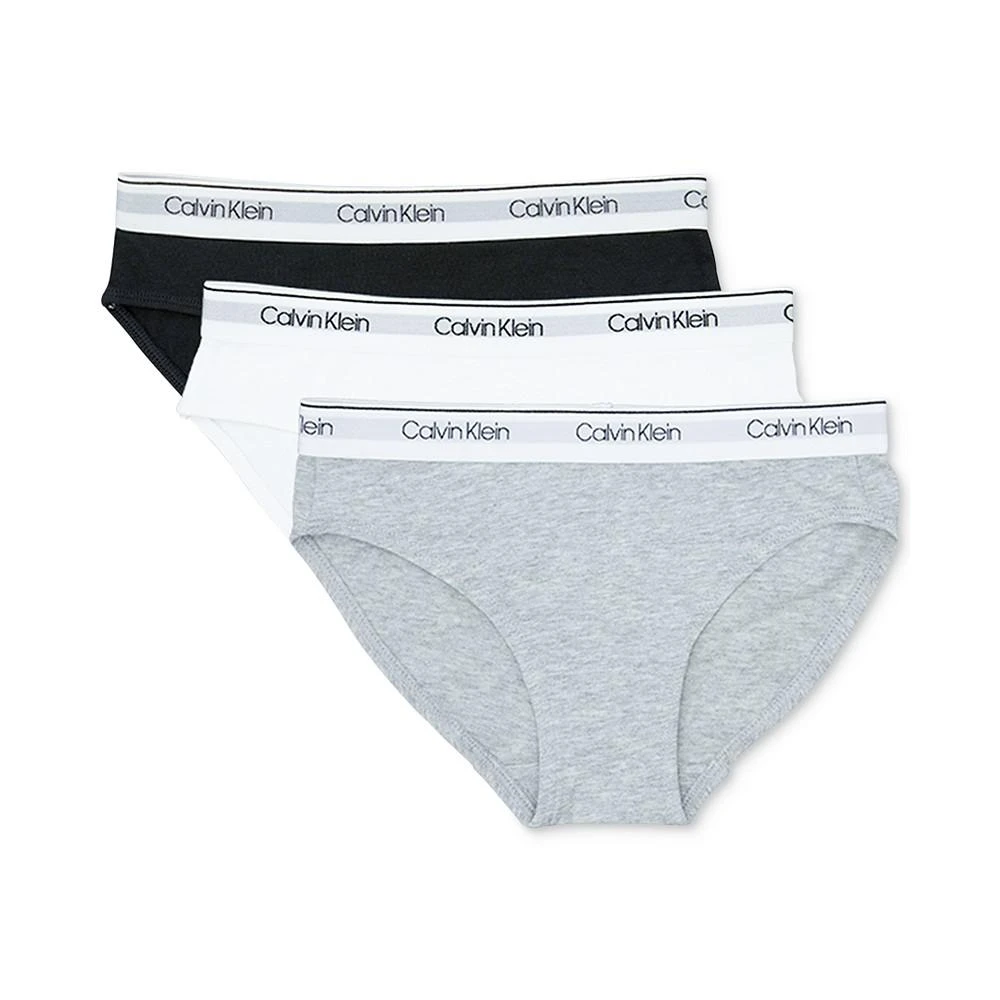 商品Calvin Klein|女童基础款内裤三件装, 小童&大童,价格¥57,第1张图片