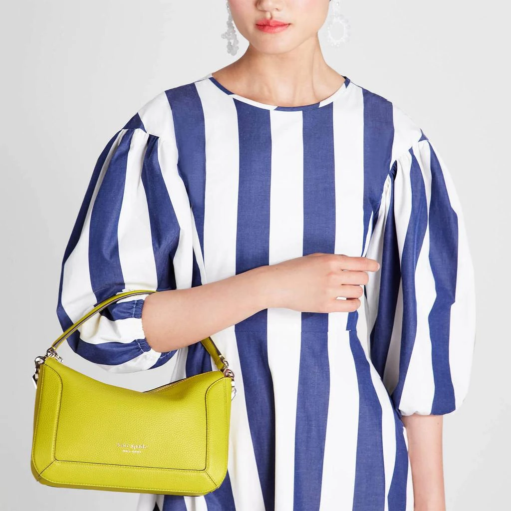 商品Kate Spade|Kate Spade New York Women's Crush Pebbled Medium Cross Body Bag - Lime Slice,价格¥1400,第2张图片详细描述