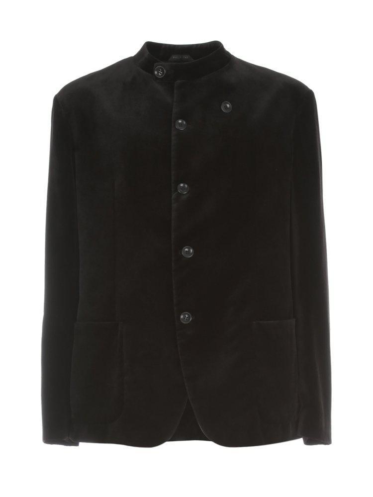 商品Giorgio Armani|Giorgio Armani Velvet Military Blazer,价格¥7141,第1张图片