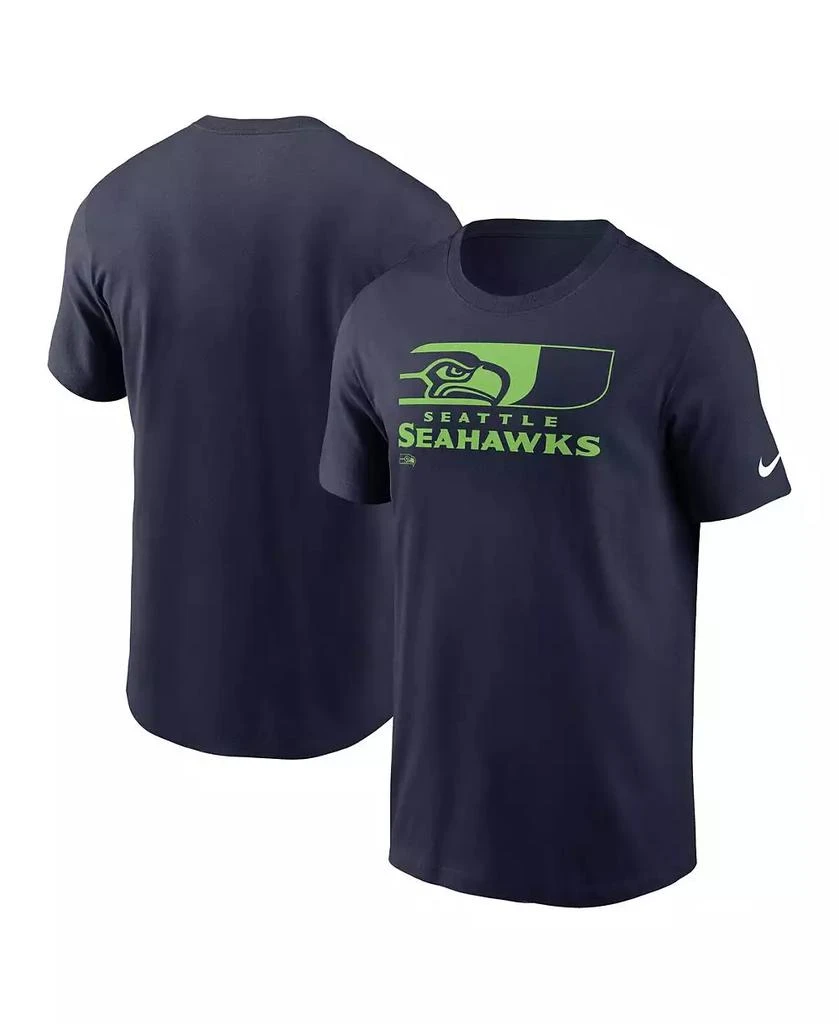 商品NIKE|Men's College Navy Seattle Seahawks Air Essential T-Shirt,价格¥277,第1张图片