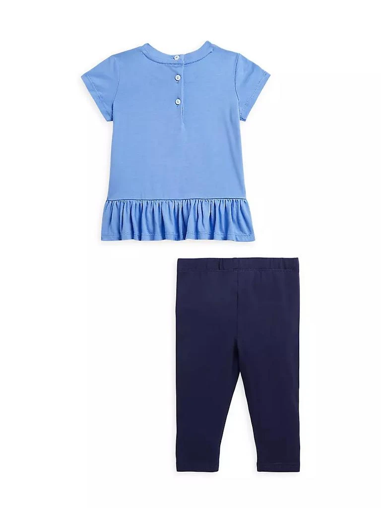 商品Ralph Lauren|Baby Girl's 2-Piece Peplum T-Shirt & Leggings Set,价格¥213,第2张图片详细描述