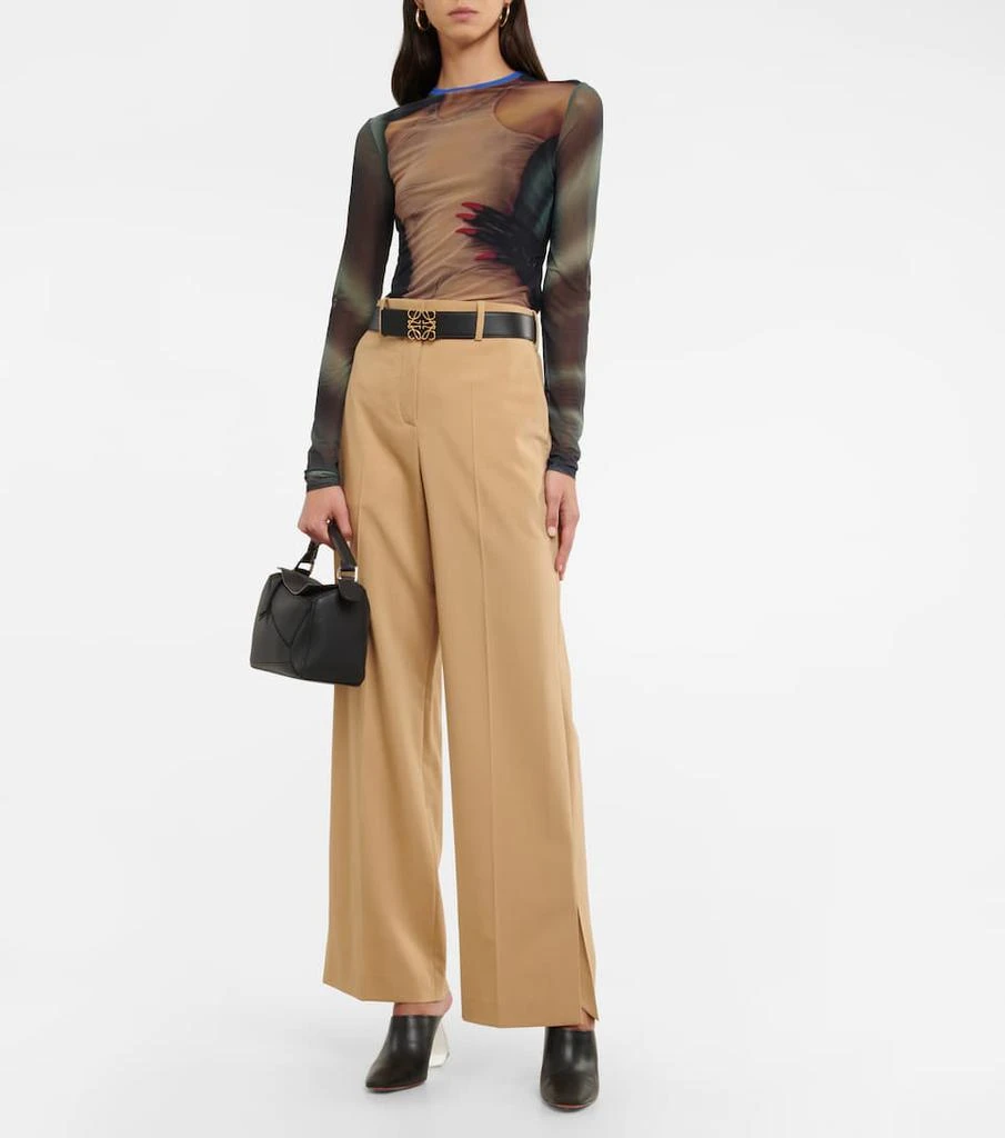 商品Loewe|Printed mesh long-sleeved top,价格¥5329,第2张图片详细描述