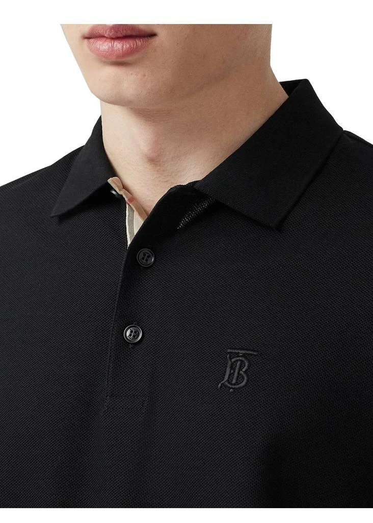 商品Burberry|Monogram motif cotton pique polo shirt,价格¥2364,第2张图片详细描述