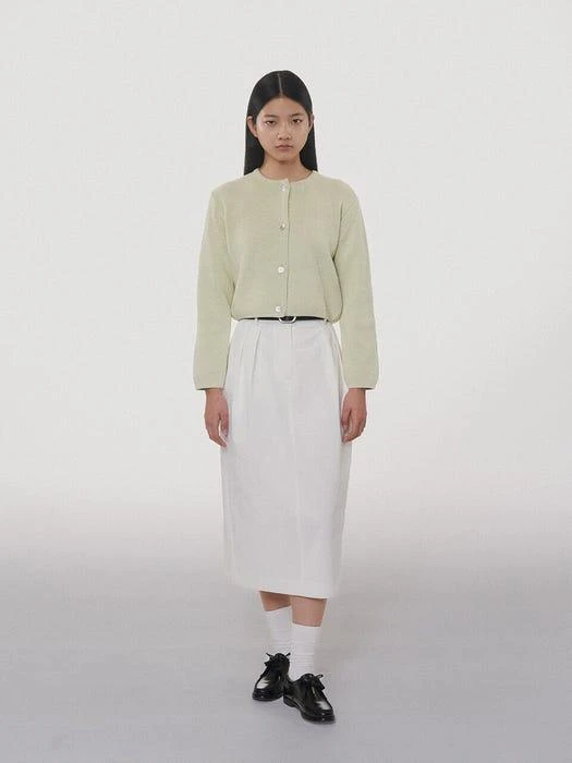 商品tetu|Classic Pin Tuck Skirt_White,价格¥941,第3张图片详细描述