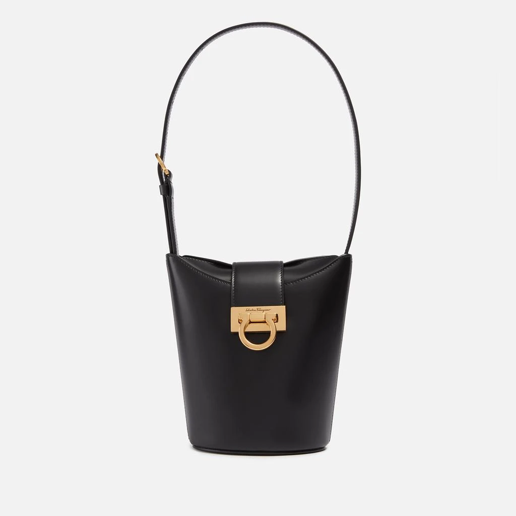 商品Salvatore Ferragamo|Salvatore Ferragamo Trifolio Leather Bucket Bag,价格¥11619,第1张图片