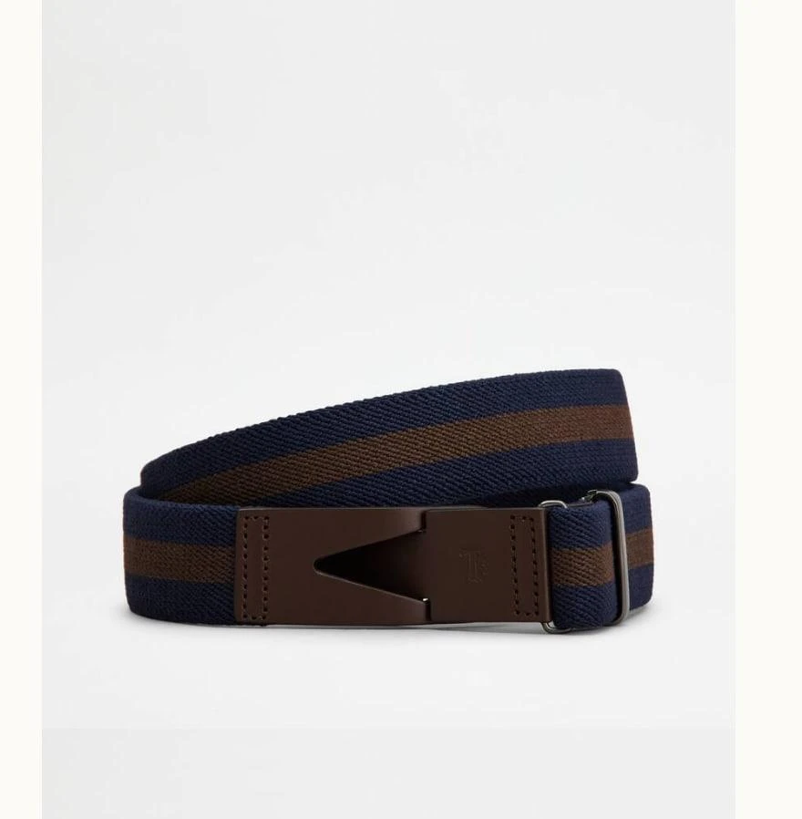 商品Tod's|Tod's Cintura In Tela E Pelle Bicolor Xcmcp770100rja1o80,价格¥1497,第1张图片