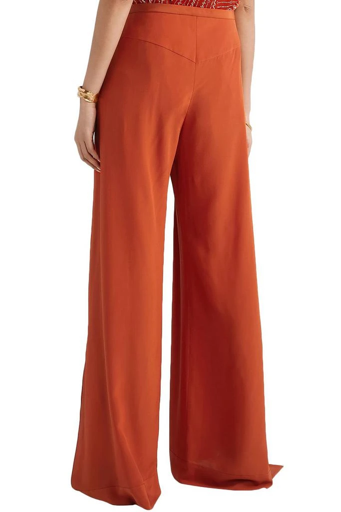 商品Chloé|Layered silk-crepe wide-leg pants,价格¥2008,第4张图片详细描述