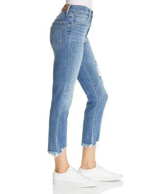 商品Levi's|724 Straight Crop Jeans in Indigo Pixel,价格¥437,第4张图片详细描述