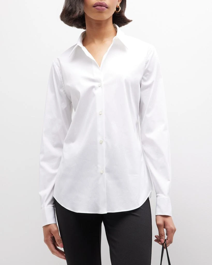 商品Theory|Tenia Long-Sleeve Blouse,价格¥1897,第4张图片详细描述