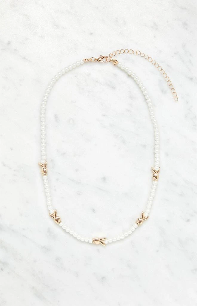 商品Playboy|By PacSun Bunny Beaded Charm Necklace,价格¥70,第1张图片