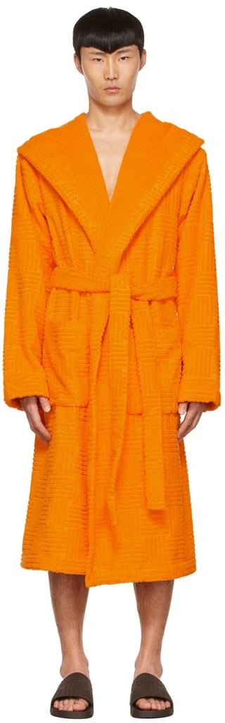 商品Bottega Veneta|橙色棉质浴袍,价格¥6179,第1张图片