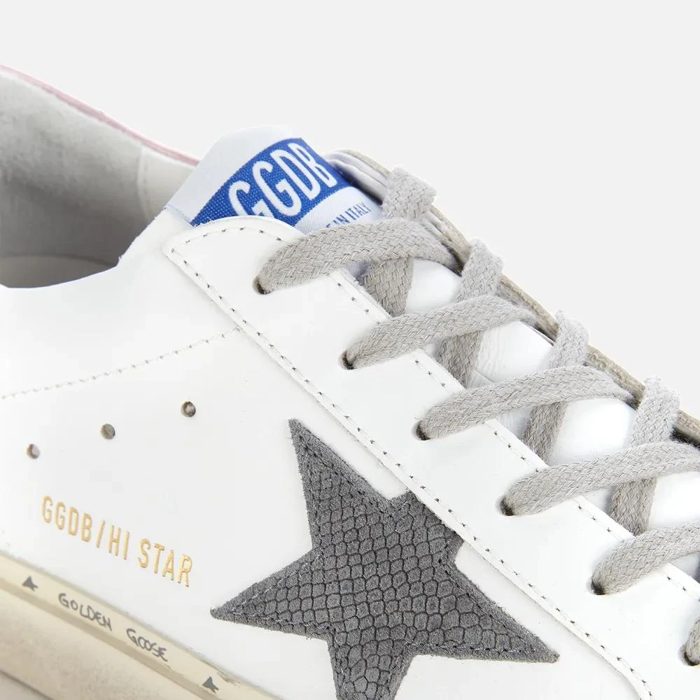 商品Golden Goose|Golden Goose Women's Hi Star Leather Flatform Trainers,价格¥3895,第4张图片详细描述