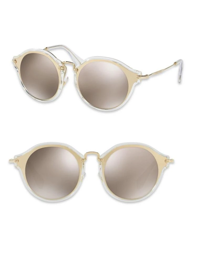 商品Miu Miu|49MM Mirrored Pantos Sunglasses,价格¥1591,第1张图片