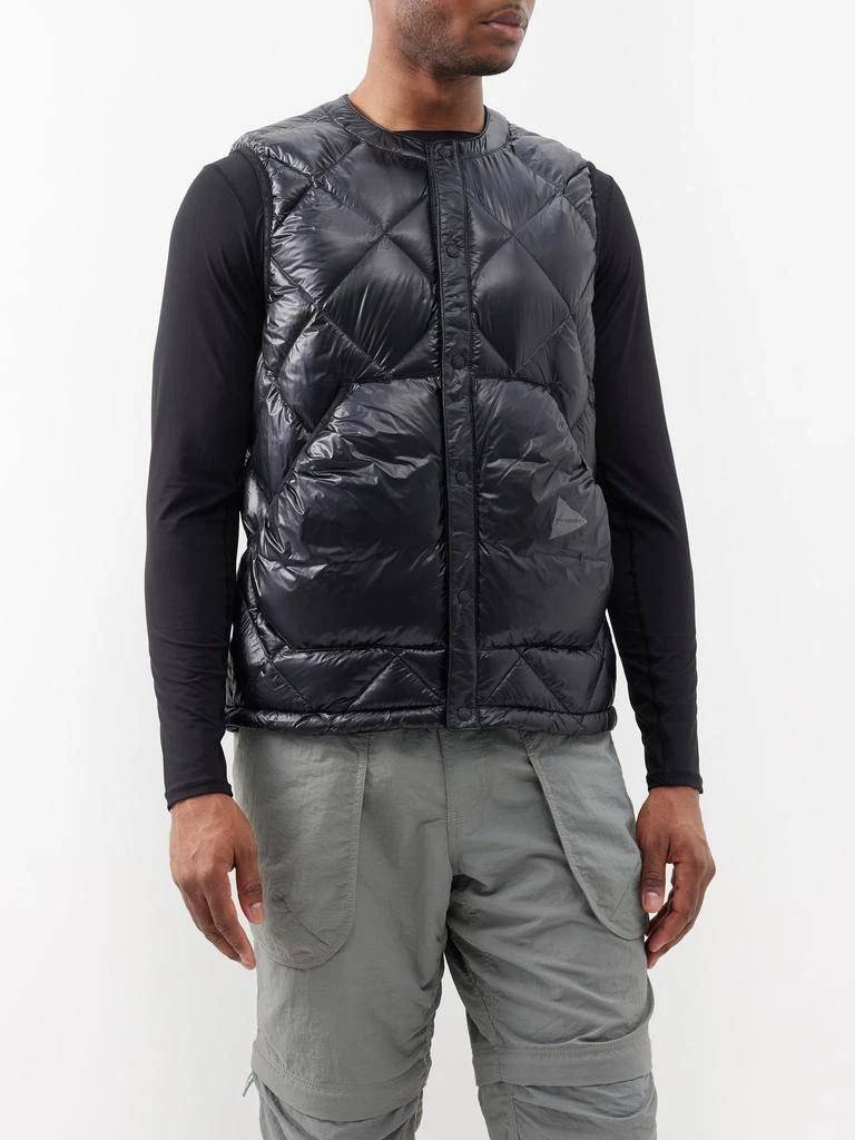 商品And Wander|Diamond-stitch quilted down gilet,价格¥1954,第1张图片