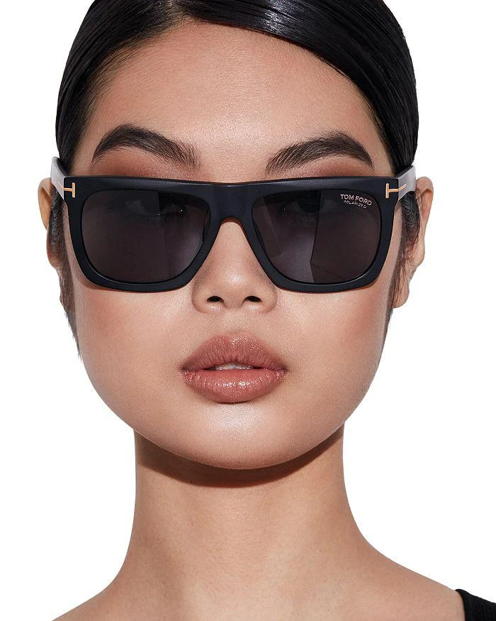 商品Tom Ford|Morgan Polarized Flat Top Square Sunglasses, 57mm,价格¥3836,第2张图片详细描述