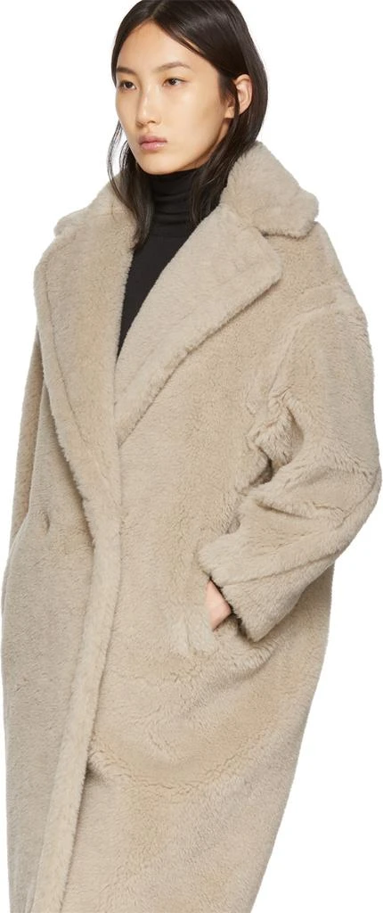 商品Max Mara|Beige Teddy Bear Coat,价格¥14070,第4张图片详细描述