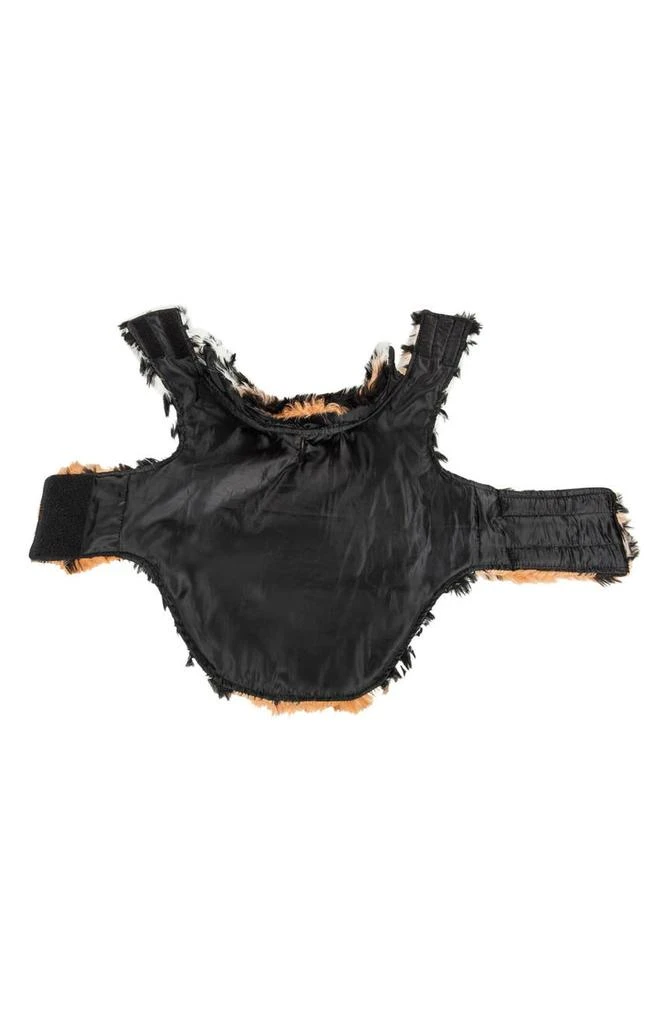 LUXE Tigerbone Glamourous Patterned Faux Fur Dog Coat 商品
