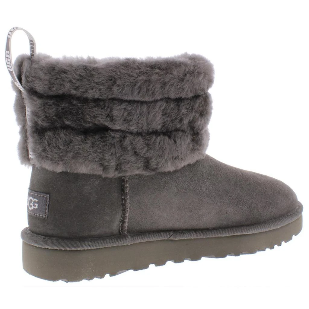 商品UGG|Ugg Womens Fluff Mini Quilted Suede Cold Weather Shearling Boots,价格¥445,第3张图片详细描述