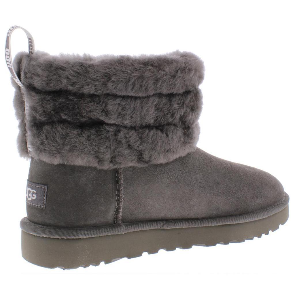 商品UGG|Ugg Womens Fluff Mini Quilted Suede Cold Weather Shearling Boots,价格¥430,第5张图片详细描述