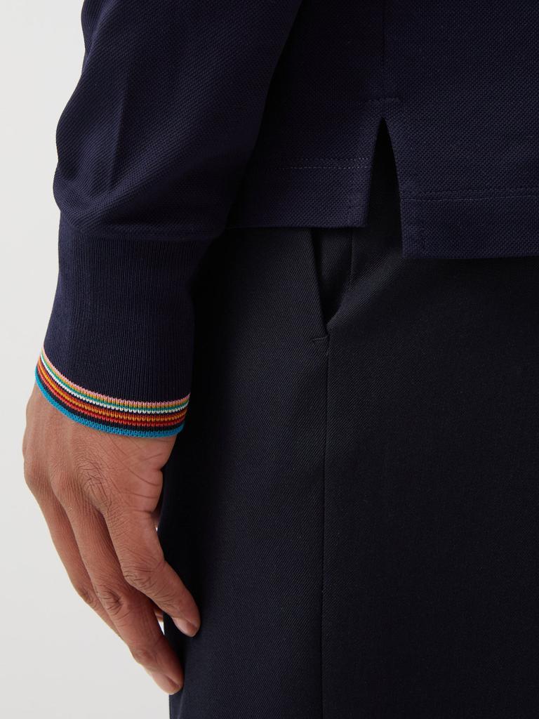商品Paul Smith|Signature-striped cotton polo shirt,价格¥2834,第5张图片详细描述