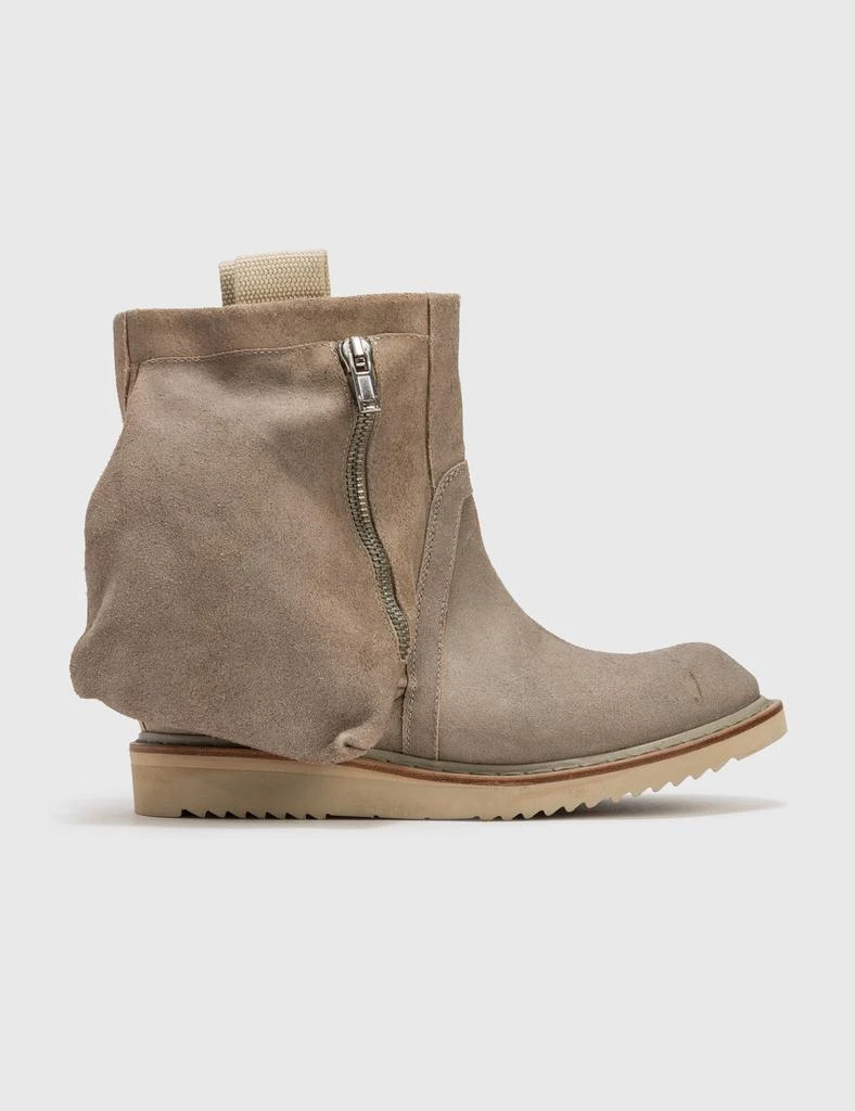 商品[二手商品] Rick Owens|RICK OWENS ZIP WITH POCKET EXTRA LIGHT SUEDE BOOT (NO BOX),价格¥3346,第1张图片